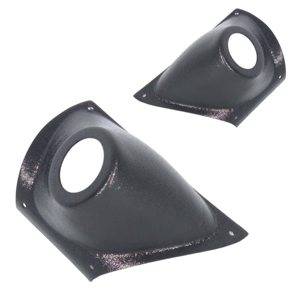 A-Pillar Custom Speaker Pods for the 2007-2009 Cadillac Escalade Chevrolet Avalanche Tahoe Silverado Suburban GMC Yukon Sierra to hold 2.0 in speakers for car audio installation upgrade
