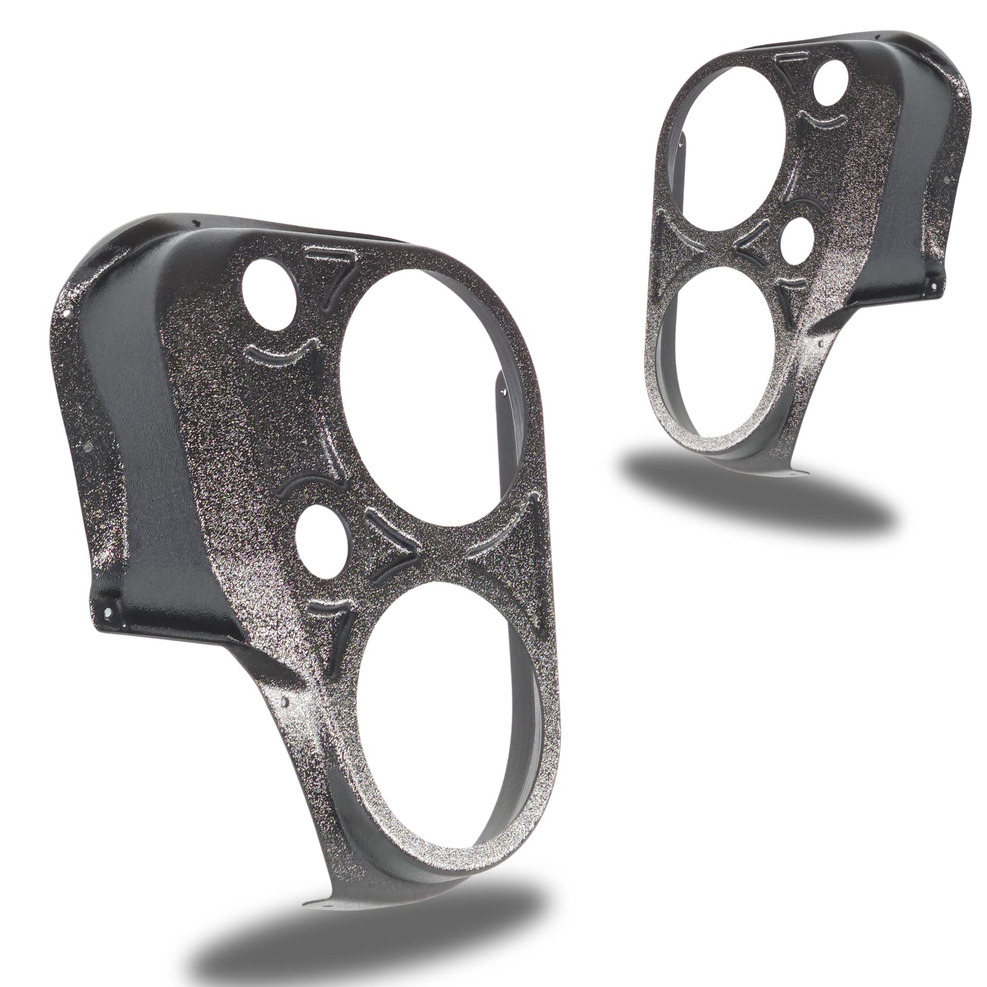 Custom Speaker Pods Dual 6.5" and Dual Tweeter Speaker Pods for 2007-2013 Toyota Tundra bare pod pair Speaker Upgrade for the Front Door of your 2007-2013 Toyota Tundra. Easy installation of a Dual 6.5" Midrange and Dual Tweeter for the most powerful car stereo possible.