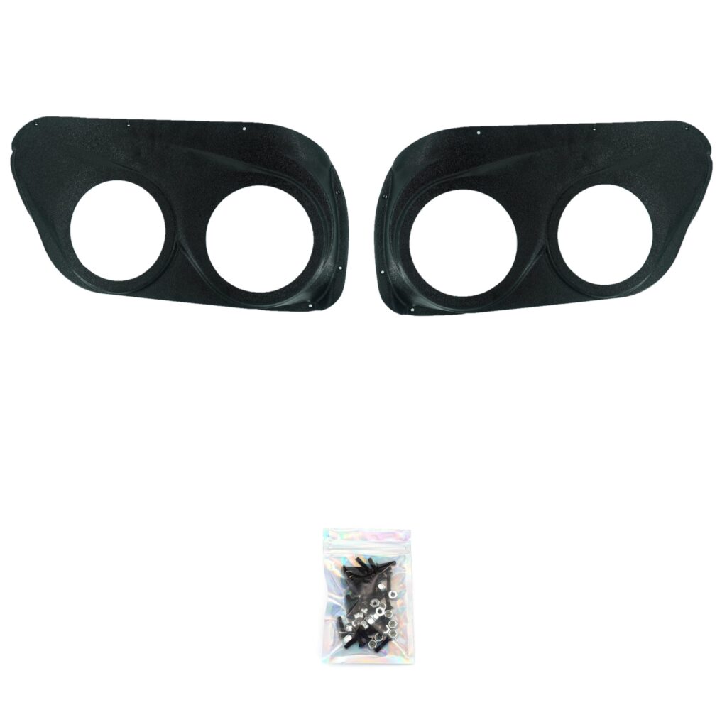 Front Door Custom Speaker Pods for the 2009-2014 Ford F-150 to hold Dual 6.5 in speakers for car audio installation upgrade