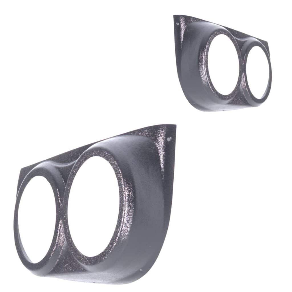 Front Door Custom Speaker Pods for the 1995-1999 Cadillac Escalade Chevrolet Silverado Suburban Tahoe GMC Sierra Yukon to hold Dual 6.5 in speakers for car audio installation upgrade