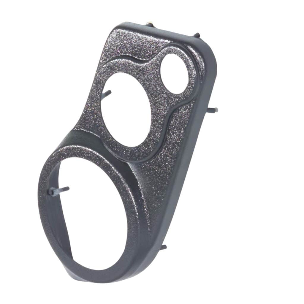 Front Door Custom Speaker Pods for the 2000-2006 Cadillac Escalade Chevrolet Avalanche Silverado Tahoe Suburban GMC Sierra Yukon to hold 6.5 in and 4.0 in and 2.0 in speakers for car audio installation upgrade