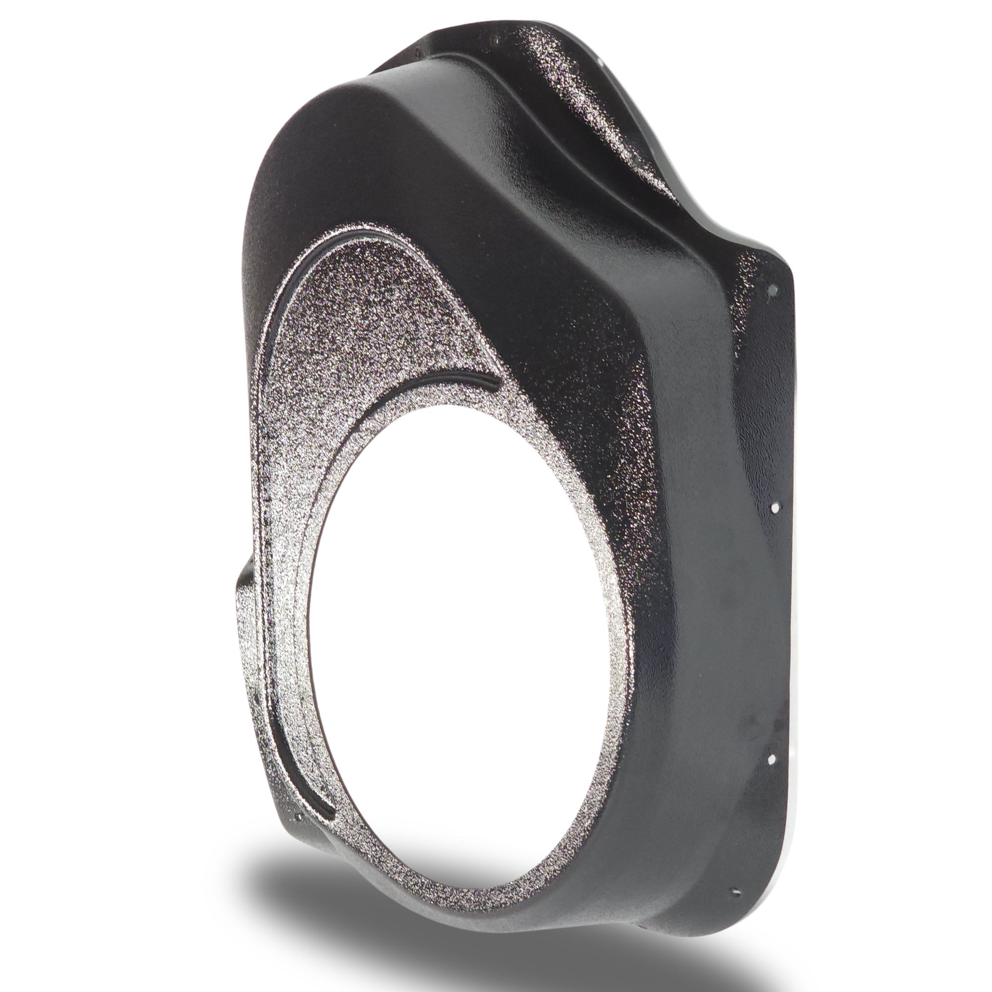 Custom Speaker Pods Single 10" Speaker Pods for 2007-2009 Chevrolet Silverado, GMC Sierra bare pod right Speaker Upgrade for the Front Door of your 2007-2009 Chevrolet Silverado, GMC Sierra. Easy installation of a Single 10" Midrange for the most powerful car stereo possible.