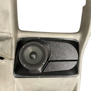 Single 6.50 in Speaker Pods compatible with the Rear Door of a 00-06 Chevrolet Silverado-GMC Sierra Extended Cab Manual Window