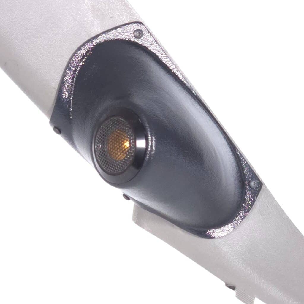 A-Pillar Custom Speaker Pods for the 2000-2006 Cadillac Escalade Chevrolet Avalanche Silverado Tahoe Suburban GMC Sierra Yukon to hold 2.0 in speakers for car audio installation upgrade