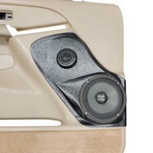 Single 6.50 in + Single Tweeter Custom Speaker Pods compatible with the Front Door of a 2000-2006 GM Full Size Truck