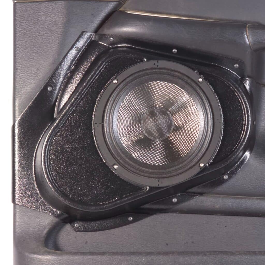 Front Door Custom Speaker Pods for the 2002-2005 Dodge Ram to hold 8.0 in speakers for car audio installation upgrade