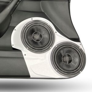 Dual 6.5" custom speaker pod compatible with the front doors of the 03-07 Honda Accord Coupe