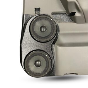 Dual 6.50 in Speaker Pods compatible with the Rear Door of a 04-14 Nissan Titan / 04-07 Nissan Armada-Infiniti QX56