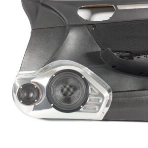 Single 6.50 in + Single 3.50 in Speaker Pods compatible with the Front Door of a 2006-2011 Honda Civic coupe