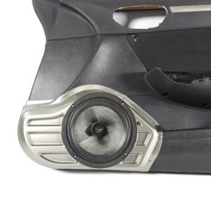 Custom speaker pods that house a single 8" for the front doors of the 2006-2011 Honda Civic Coupe