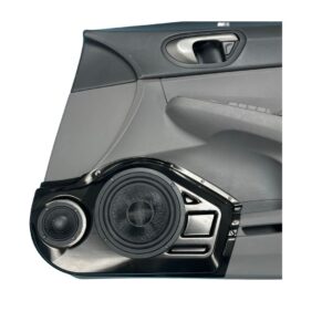 Single 6.5" + Single 3.5" custom speaker pods compatible with the Front Doors of a 2006-2011 Honda Civic sedan