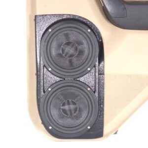 Rear Door Custom Speaker Pods for the 2006-2007 Hummer H3 to hold Dual 6.5 in  speakers for car audio installation upgrade
