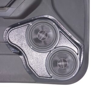 Front Door Custom Speaker Pods for the 2008-2010 Hummer H3 to hold Dual 6.5 in  speakers for car audio installation upgrade