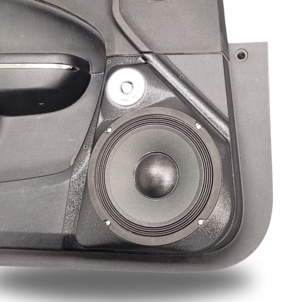 Front Door Custom Speaker Pods for the 2011-2023 Chrysler 300C Dodge Charger to hold 8.0 in and 2.0 in  speakers for car audio installation upgrade