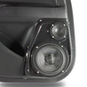 Single 6.5" and Single 3.5" Speaker Pods compatible with the Rear Door of a 2013-2018 Nissan Altima