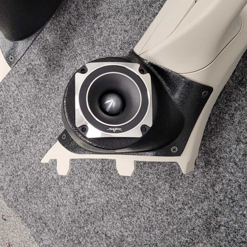 A-Pillar Custom Speaker Pods for the 2015-2022 Chevrolet Colorado GMC Canyon to hold 3.5 in speakers for car audio installation upgrade