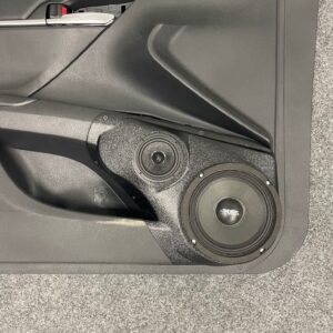 Single 6.50 inch + Single 3.50 inch Speaker Pods compatible with the Front Door of a 2018-2024 Toyota Camry