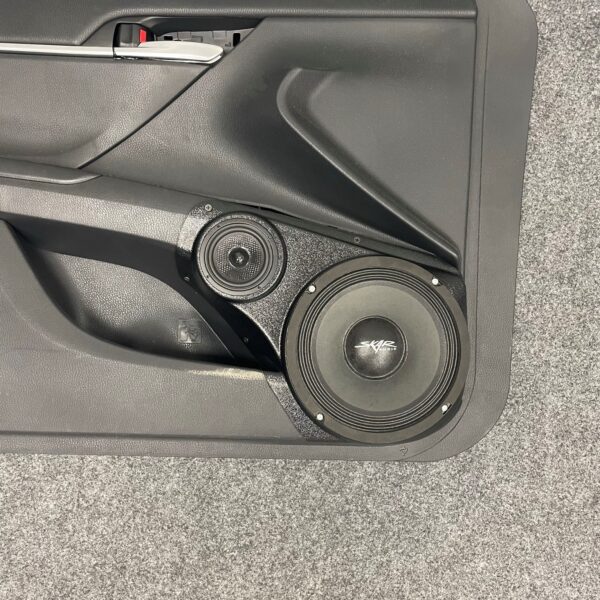 Single 8.00 in + Single 3.50 in Speaker Pods compatible with the Front Door of a 18-24 Toyota Camry