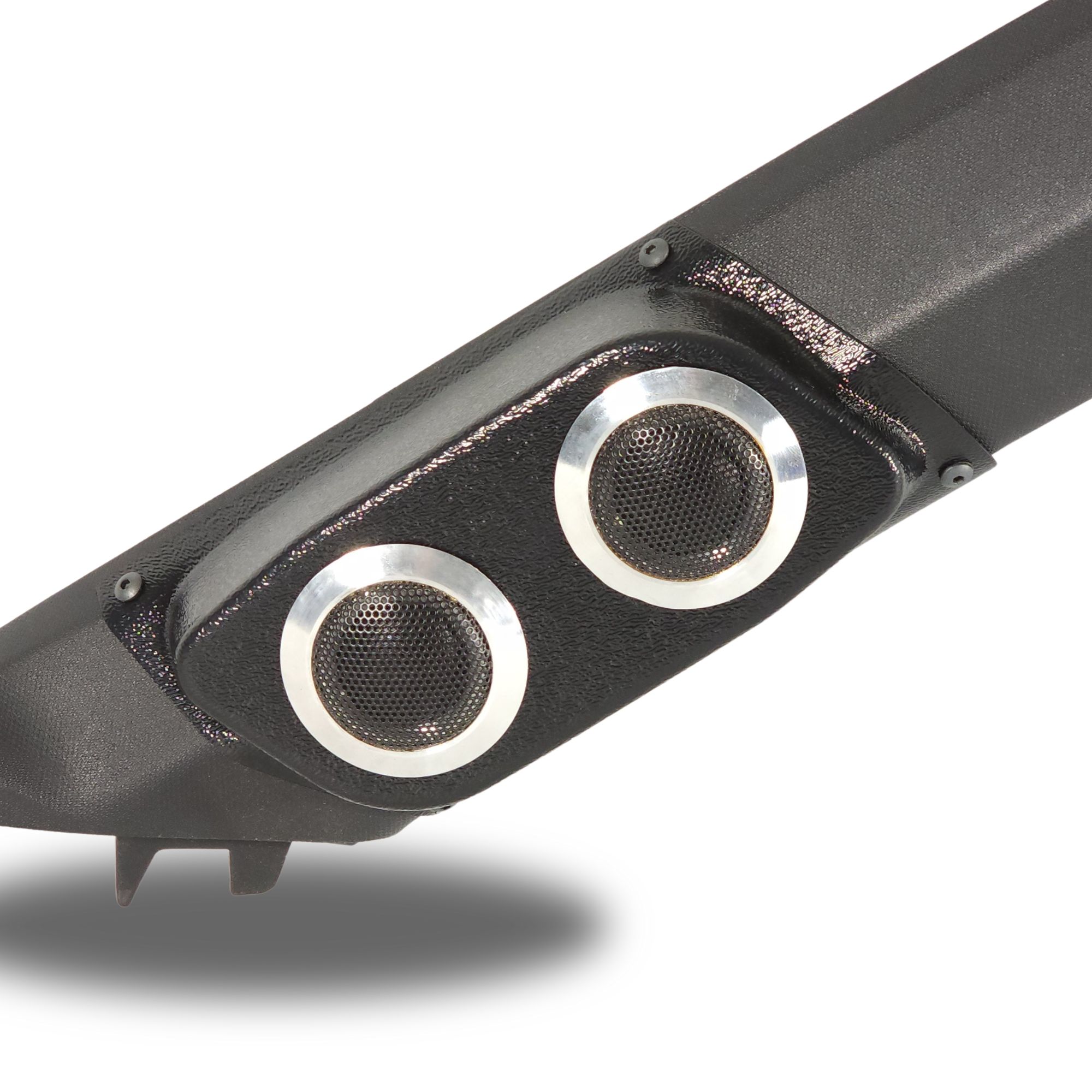 Custom Speaker Pods Dual Tweeter Speaker Pods for 2021-2024 Honda Civic center ortho Speaker Upgrade for the A-Pillar of your 2021-2024 Honda Civic. Easy installation of a Dual Tweeter for the most powerful car stereo possible.