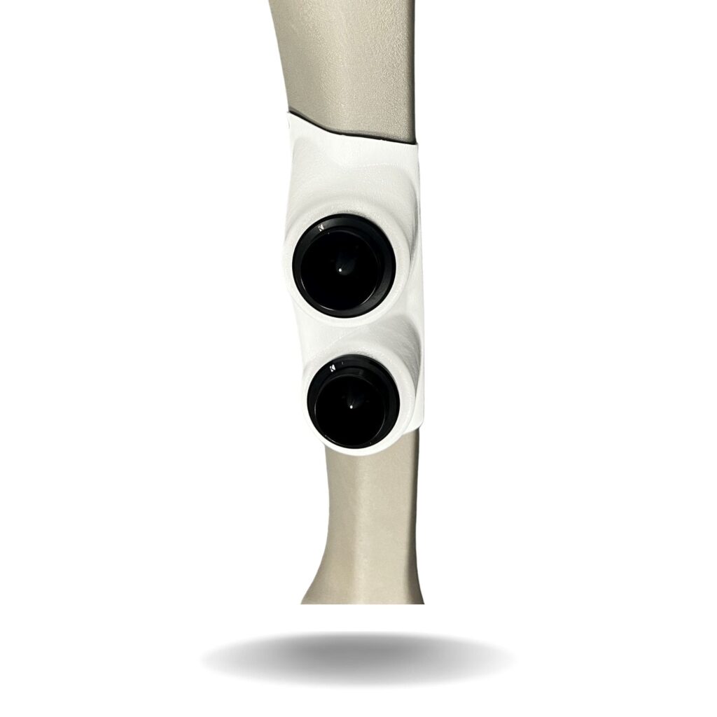 A-Pillar Custom Speaker Pods for the 1995-1999 Cadillac Escalade Chevrolet Silverado Suburban Tahoe GMC Sierra Yukon to hold Dual 2.0 in speakers for car audio installation upgrade