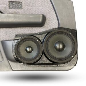 Single 8" + Single 6.5" Speaker Pods compatible with the Front Door of a 1996-2000 Toyota Tacoma
