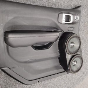 Flangeless Dual 6.50 in Speaker Pods compatible with the front doors of the 2018-2024 Jeep Wrangler and Gladiator