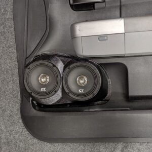 Dual 6.5" Speaker Pods compatible with the Front Doors of a 07-13 Toyota Tundra