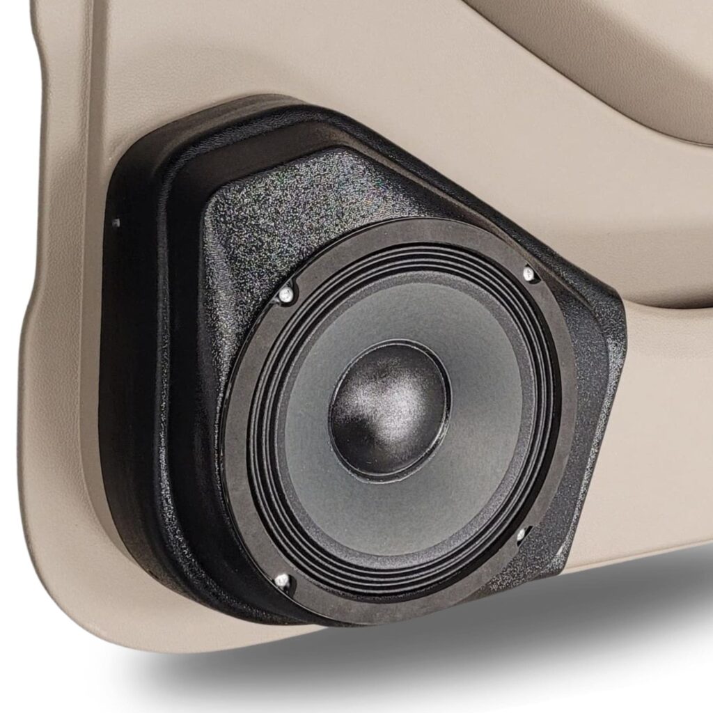 Rear Door Custom Speaker Pods for the 2015-2020 Chevrolet Suburban Chevrolet Tahoe GMC Yukon to hold 8.0 in speakers for car audio installation upgrade