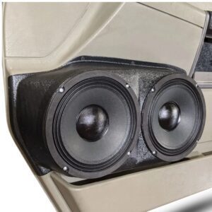 Dual 8.00 inch speaker pods compatible with the front doors of th 2004-2007 Hummer H2 SUV