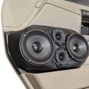 Dual 6.5" and dual 3.5" Speaker Pods compatible with the front door of a 04-07 Hummer H2 SUV