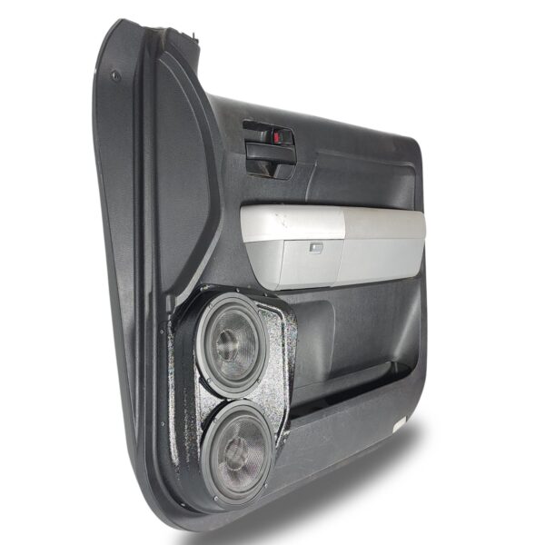 left full Speaker Upgrade for the Front Door of your 2007-2013 Toyota Tundra. Easy installation of a Dual 6.5" Midrange for the most powerful car stereo possible.