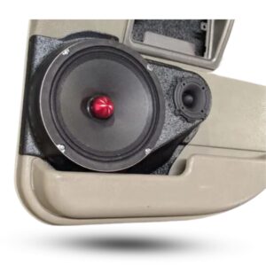 Single 8.00 in + Single 3.50 in Speaker Pods compatible with the Rear Door of a 04-07 Hummer H2 SUV
