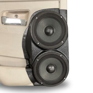 Dual 6.50 in Speaker Pods compatible with the Rear Door of a 05-10 Jeep Grand Cherokee