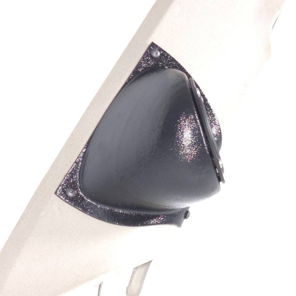 A-Pillar Custom Speaker Pods for the 2007-2009 Cadillac Escalade Chevrolet Avalanche Tahoe Silverado Suburban GMC Yukon Sierra to hold 3.5 in speakers for car audio installation upgrade