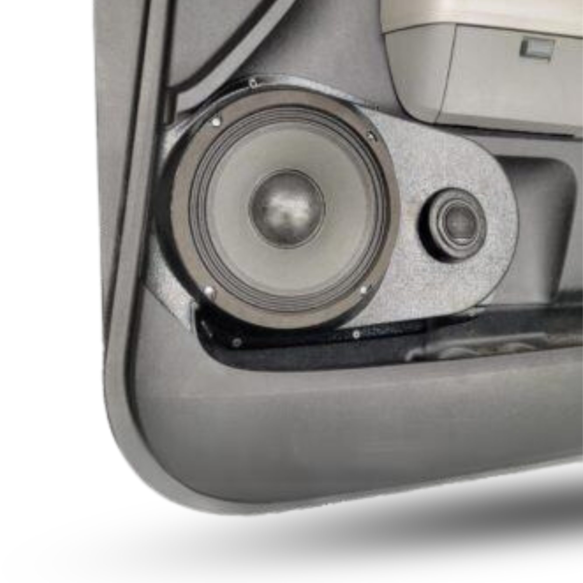 Single 8.00 in + Single Tweeter Speaker Pods compatible with the Front Door of a 07-13 Toyota Tundra