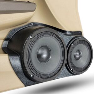 Single 8.00 in + Single 6.50 in Speaker Pods compatible with the Front Door of a 08-12 Honda Accord 4 Door