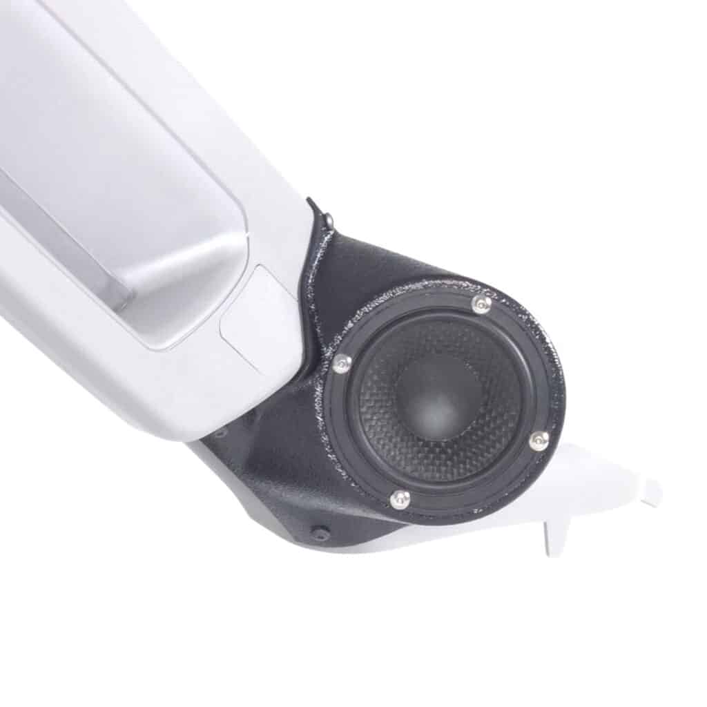 A-Pillar Custom Speaker Pods for the 2014-2018 Chevrolet Silverado GMC Sierra to hold 3.5 in speakers for car audio installation upgrade