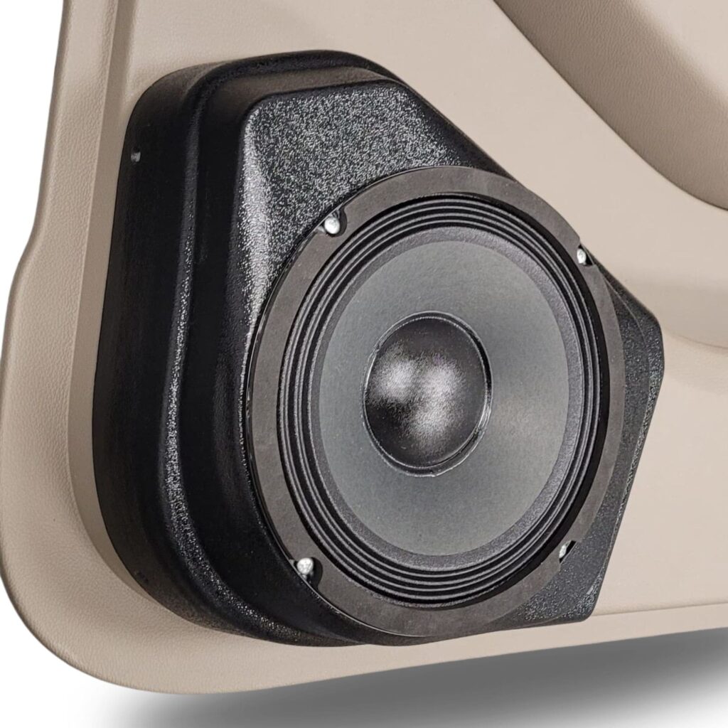 Rear Door Custom Speaker Pods for the 2015-2020 Chevrolet Suburban Chevrolet Tahoe GMC Yukon to hold 8.0 in speakers for car audio installation upgrade