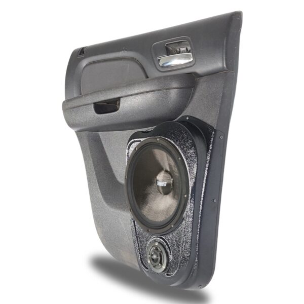 right full Speaker Upgrade for the Rear Door of your 2007-2014 Chevrolet Tahoe, Suburban, Avalanche, Silverado. GMC Yukon, Sierra. Cadillac Escalade. Easy installation of a 10" and 3.5" Super Tweeter for the most powerful car stereo possible.