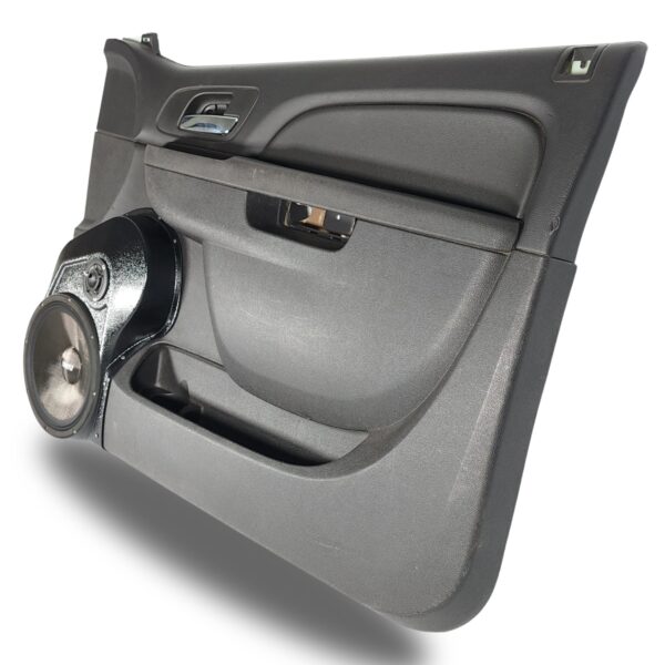 right full Speaker Upgrade for the Front Door of your 2010-2014 Chevrolet Tahoe, Suburban, Avalanche, Silverado. GMC Yukon, Sierra. Cadillac Escalade. Easy installation of a 10" and 3.5" Super Tweeter for the most powerful car stereo possible.