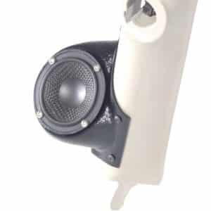 A-Pillar Custom Speaker Pods for the 2007-2009 Cadillac Escalade Chevrolet Avalanche Tahoe Silverado Suburban GMC Yukon Sierra to hold 3.5 in  speakers for car audio installation upgrade