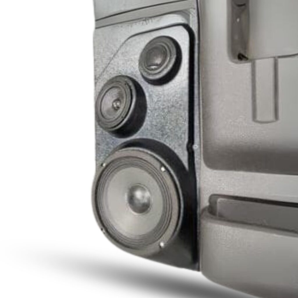 Front Door Custom Speaker Pods for the 2008-2009 Ford F-250F-350 to hold 6.5 in and 3.5 in and 2.0 in speakers for car audio installation upgrade