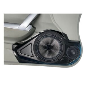 Custom Speaker pods compatible with the front doors of the 12-15 Honda Civic Coupe that house a single 8" and 3.5".