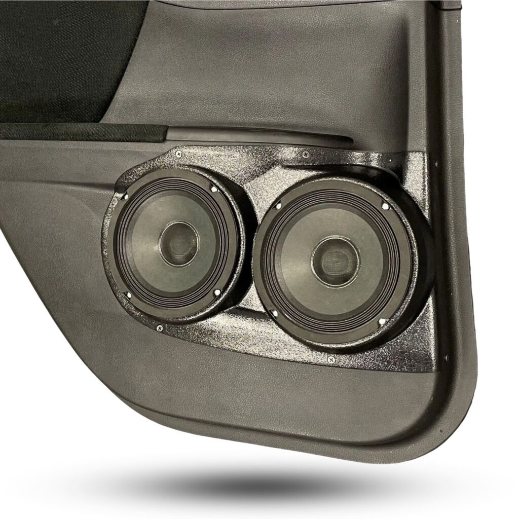 right ortho Speaker Upgrade for the Rear Door of your 2013-2017 Honda Accord Sedan. Easy installation of a Dual 6.5" Midrange for the most powerful car stereo possible.