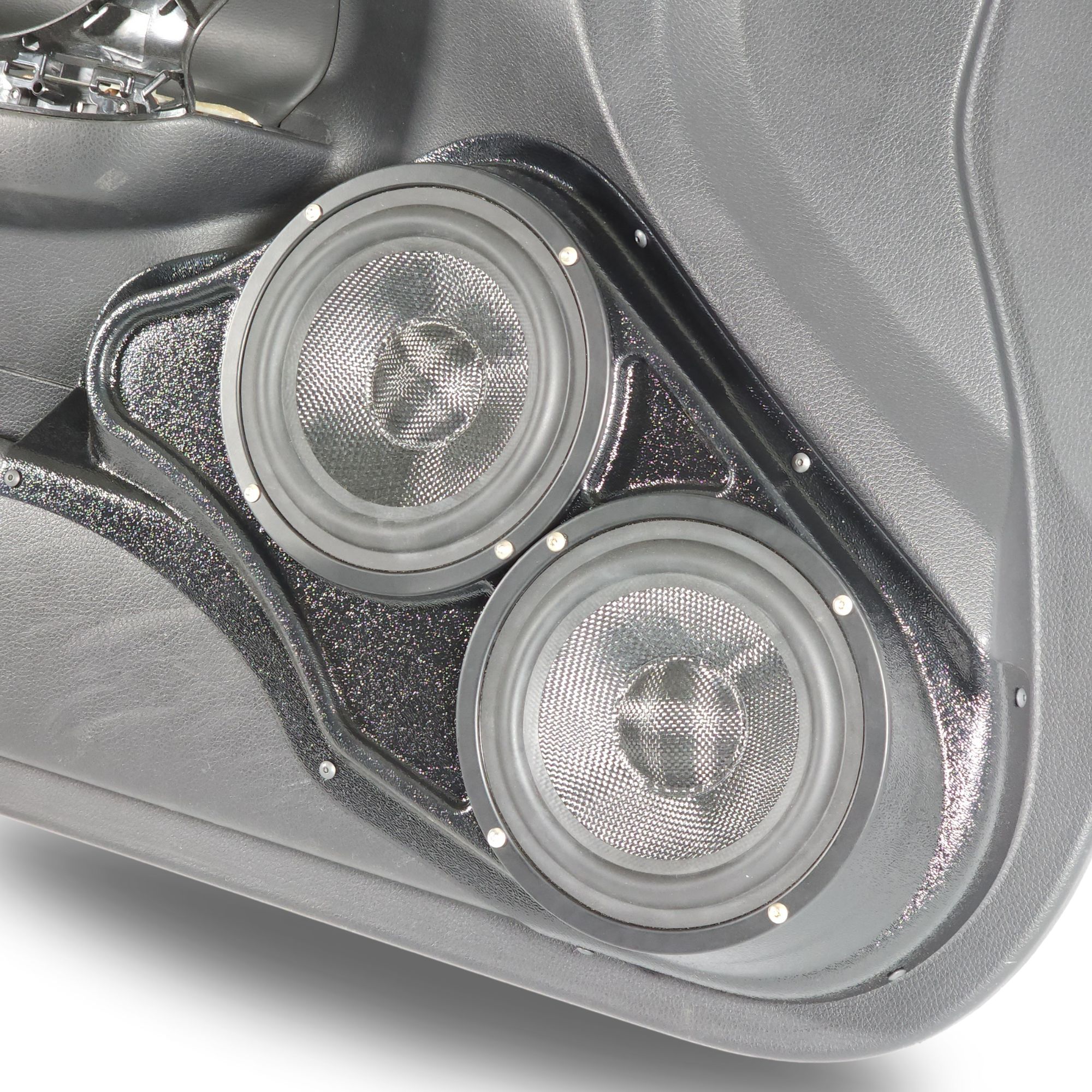Custom Speaker Pods Dual 6.5" Speaker Pods for 2013-2018 Nissan Altima right ortho Speaker Upgrade for the Front Door of your 2013-2018 Nissan Altima. Easy installation of a Dual 6.5" Midrange for the most powerful car stereo possible.