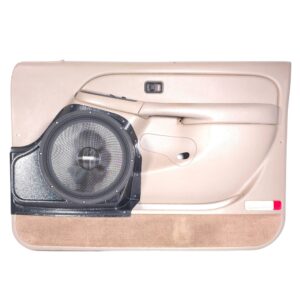 Front Door Custom Speaker Pods for the 2000-2006 Cadillac Escalade Chevrolet Avalanche Silverado Tahoe Suburban GMC Sierra Yukon to hold 12.0 in  speakers for car audio installation upgrade
