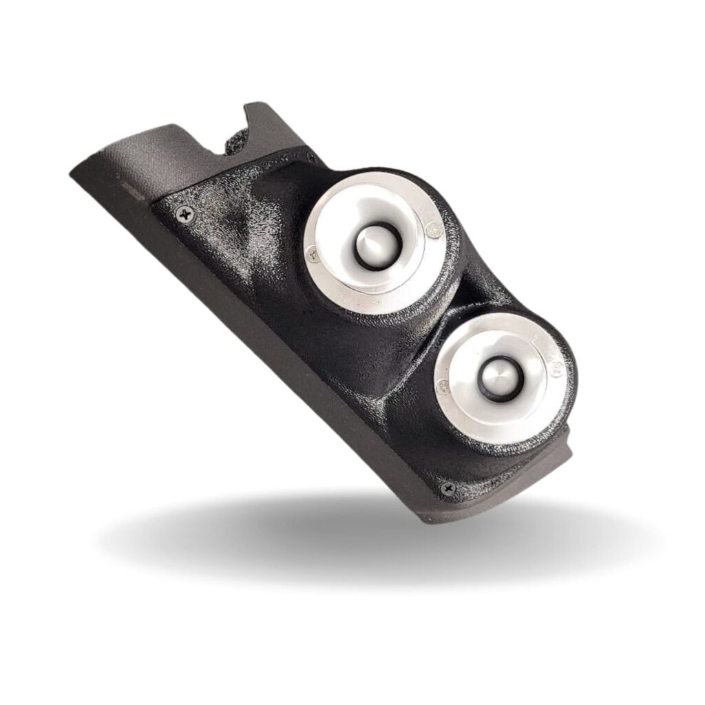 A-Pillar Custom Speaker Pods for the 2007-2010 Jeep Wrangler to hold Dual 2.0 in speakers for car audio installation upgrade