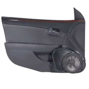 Front Door Custom Speaker Pods for the 2008-2012 Chevrolet Malibu to hold 8.0 in speakers for car audio installation upgrade