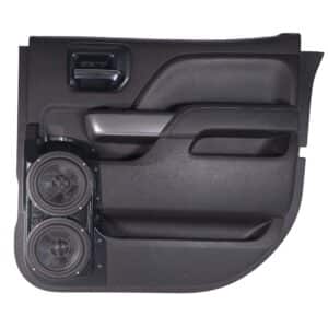 Rear Door Custom Speaker Pods for the 2014-2018 Chevrolet Silverado GMC Sierra to hold Dual 6.5 in speakers for car audio installation upgrade