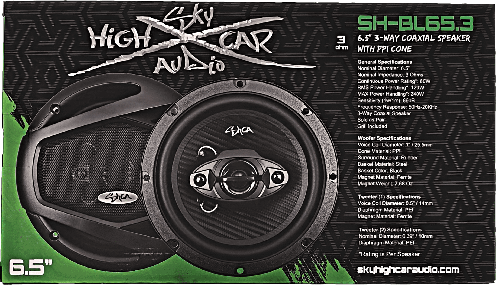 Sky High Car Audio BL65.3 6.5